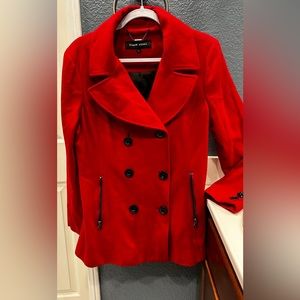 Red Pea Coat - Woman’s Large
